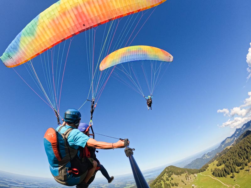 Paragliding, Tandemfliegen, Paare