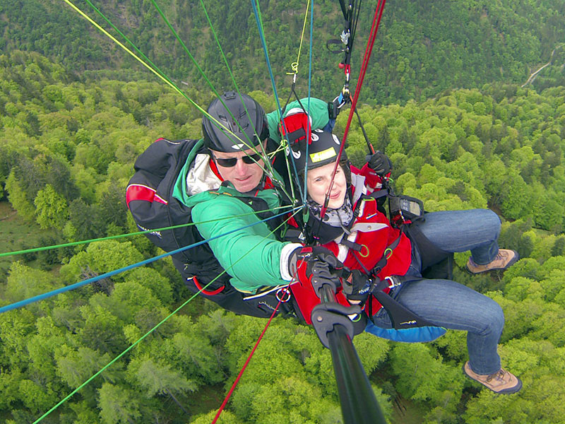 Paragliding Pilot Walter Lampert - Tandemflüge im Chiemgau am Chiemsee 