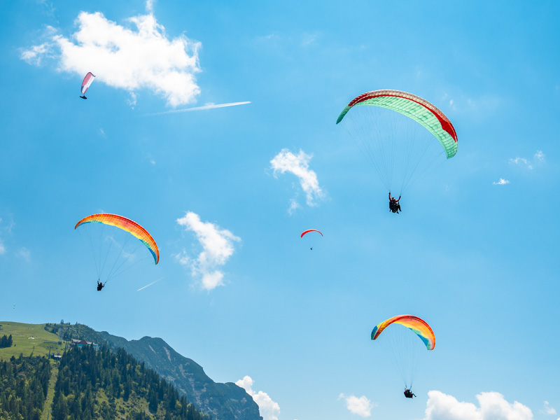 Gutschein, Paragliding, Gruppenflug, Kaiserwinkl