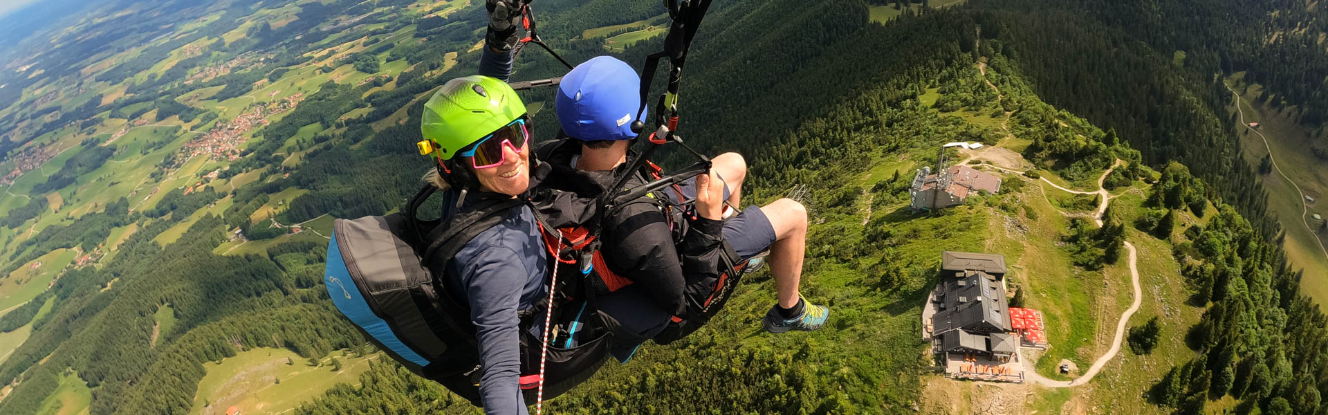 Paragliding, Chiemsee, Hochries, Samerberg