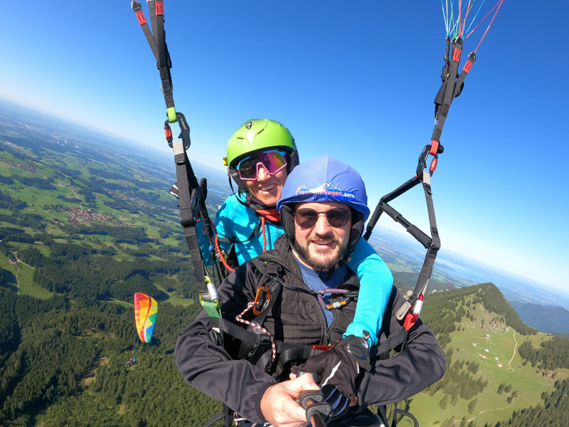 Paragliding, Tandemflug, Reit im Winkl, Bayern