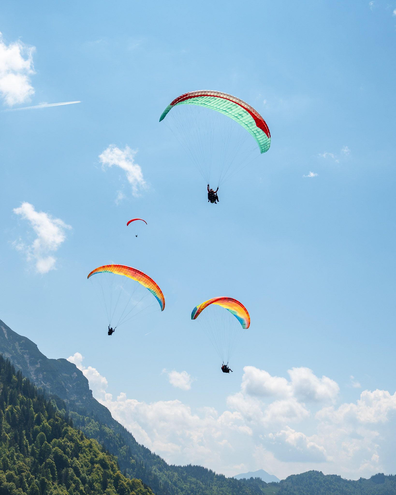 Paragliding für Gruppen als Gruppenflüge in Bayern 
