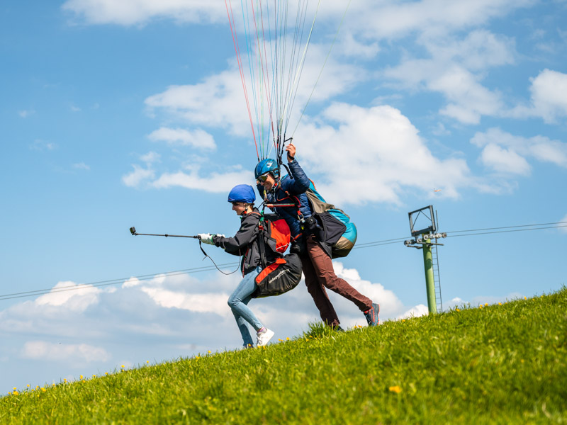 Paragleiten, Tandemflug, Fluggebiete, Bayern