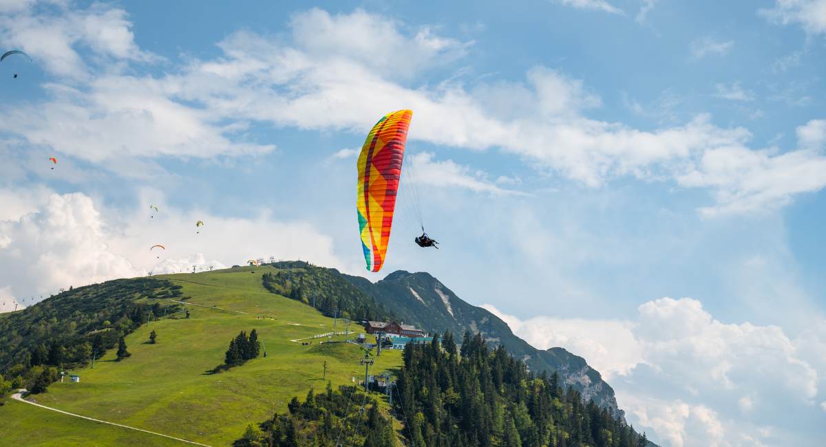 Erlebnis Geschenk Frühling Tandemflug Alpen Chiemgau