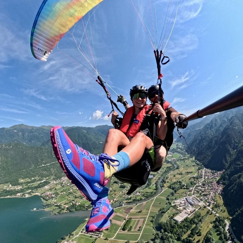 andem Paragliding Startplatz in den Alpen im Chiemgau