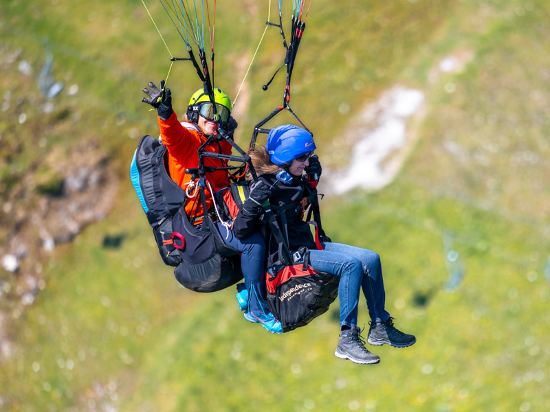 Gleitschirm, Tandemflug,  Kampenwand